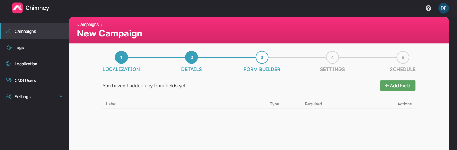 Campaign Form Builder