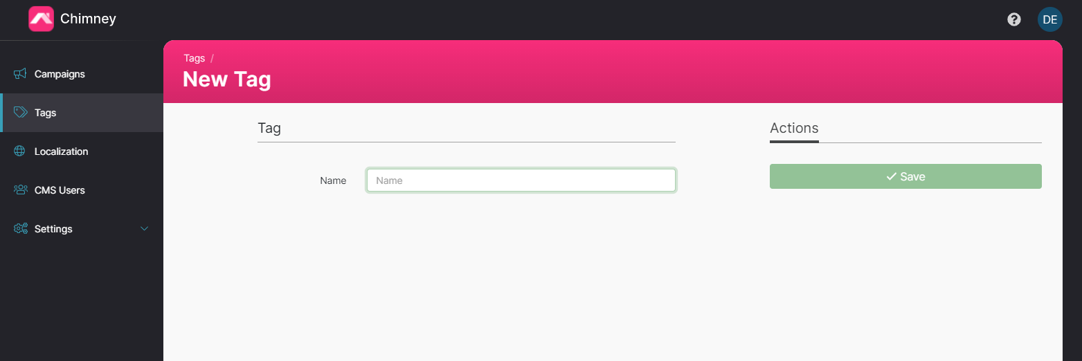 Create A Tag